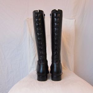 Sudini leather rain boots